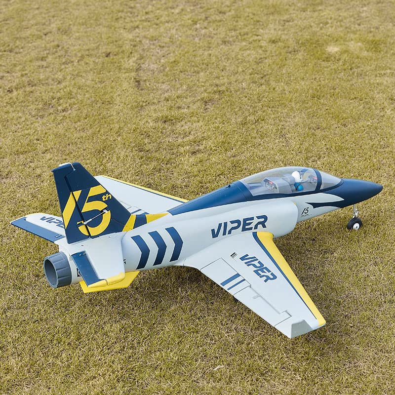 2026 Fms Rc Jets 70mm Viper V2 EDF Navy Blue rc Airplanes for Adults for Trainer for Beginners 6 CH Remote Control Planes PNP (NO Control Battery Charger)