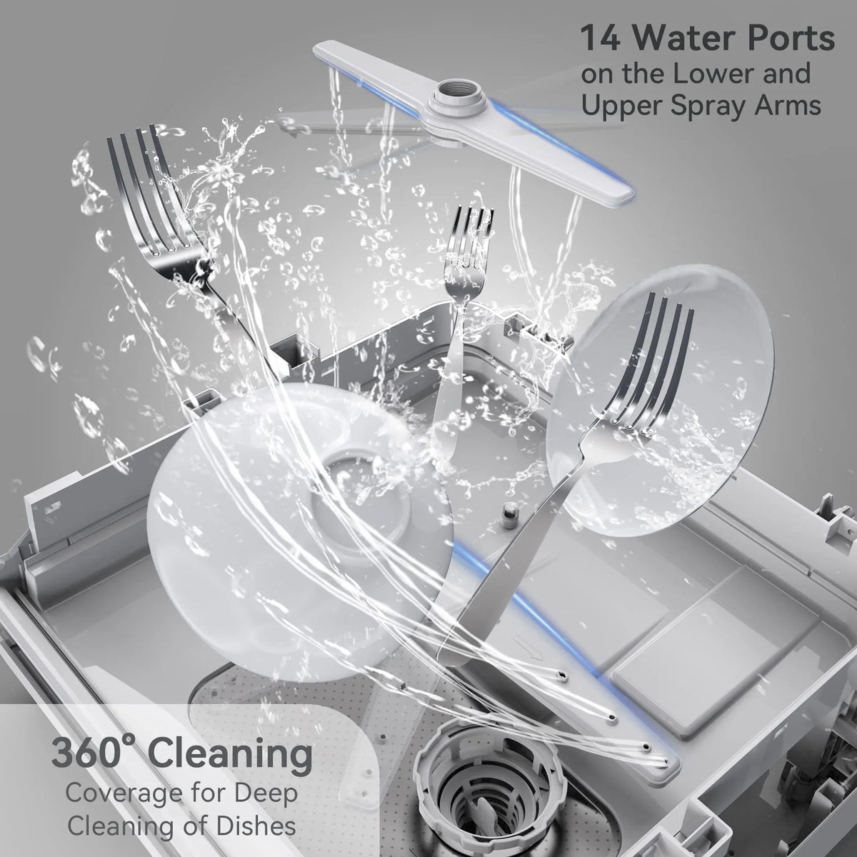 2026 Countertop Dishwasher With 5-Liter Built-in Water Tank
