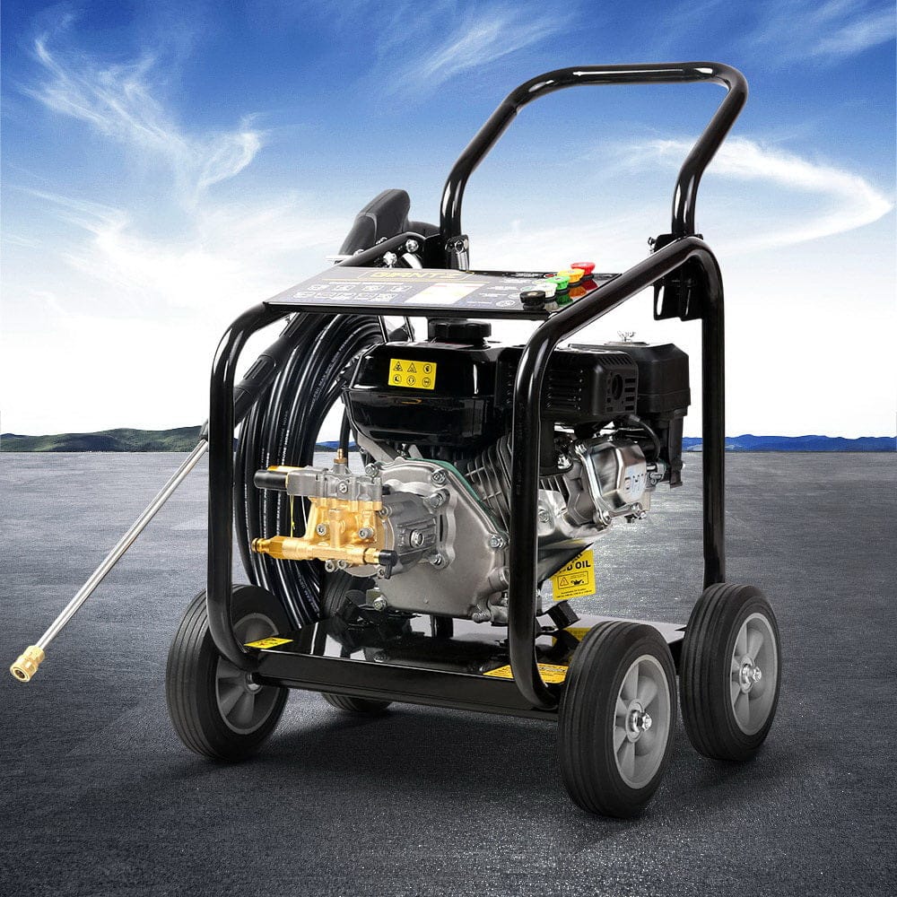 2026 4800PSI Petrol High Pressure Cleaner Washer 10HP 20M Hose Gurney