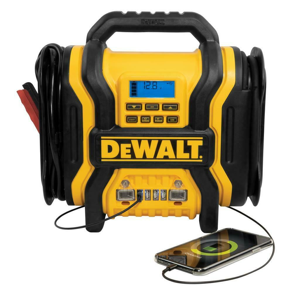 2026 DXAEPS14 1600 Automotive Jump Starter/Power Station with AC Power Inverter, Digital Compressor