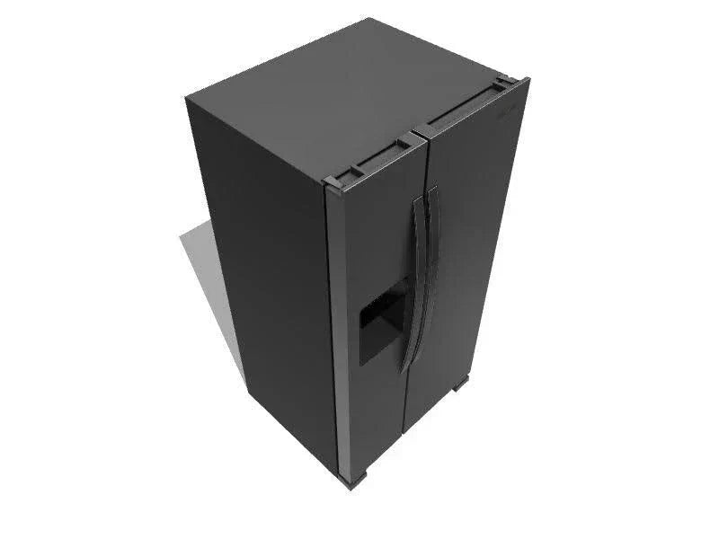 2026 New36-inch wide side-by-side refrigerator – 24 cubic feet stainless steel