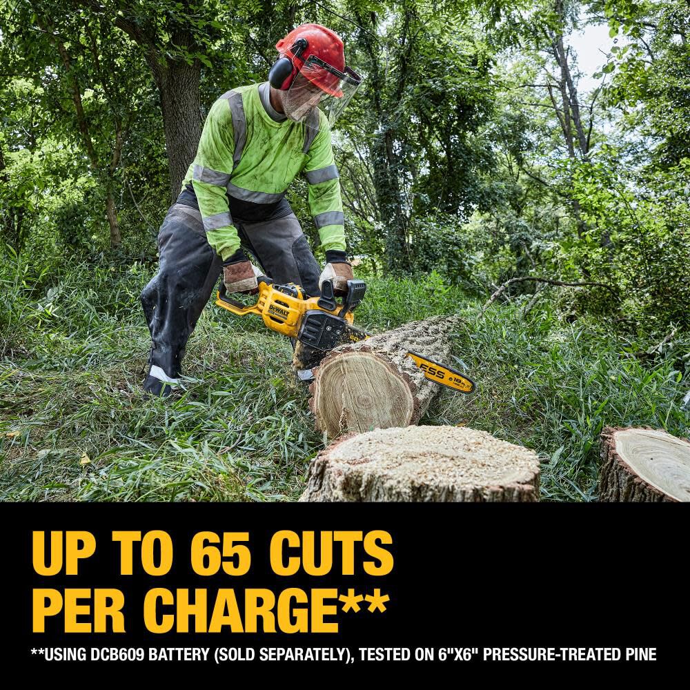 2026 DW 60V MAX Chainsaw 18" Brushless Cordless Kit DCCS672X1 from DW
