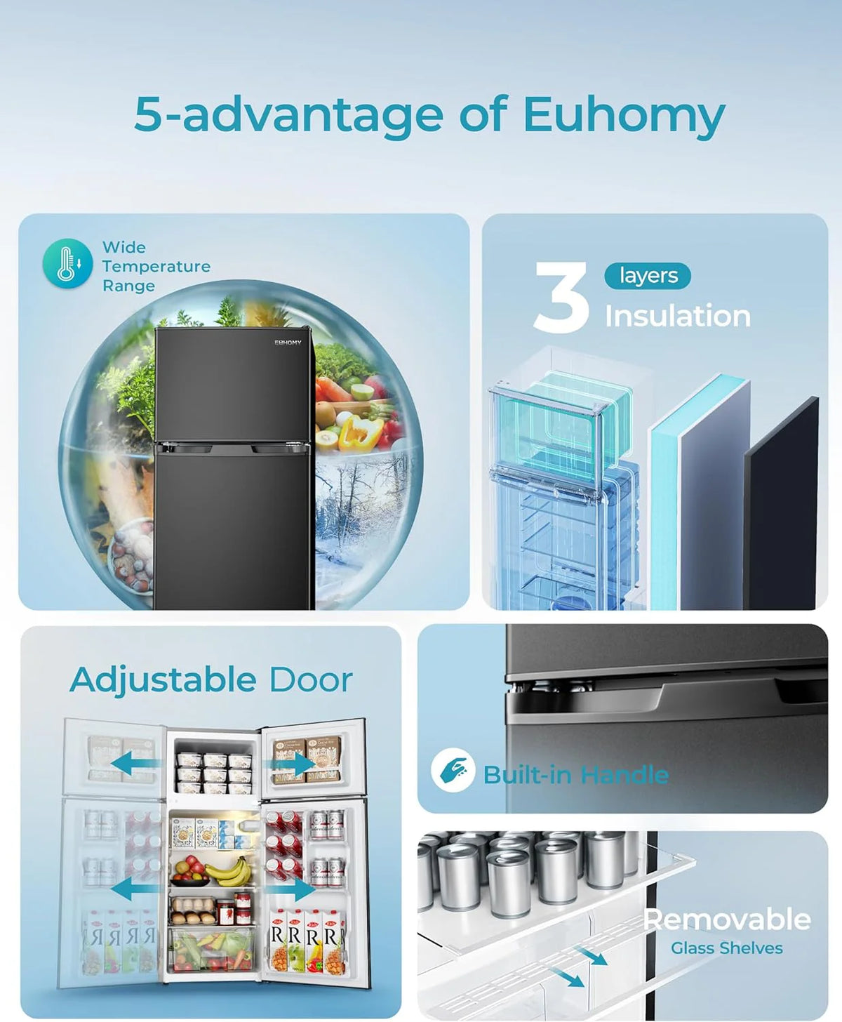 2026 3.2 Cu.Ft Mini Fridge with Freezer – 2-Door Compact Refrigerator for Bedroom, Dorm, Office or Apartment, Silver3.2 Cu.Ft Mini Fridge with Freezer – 2-Door Compact Refrigerator for Bedroom, Dorm, Office or Apartment, Silver