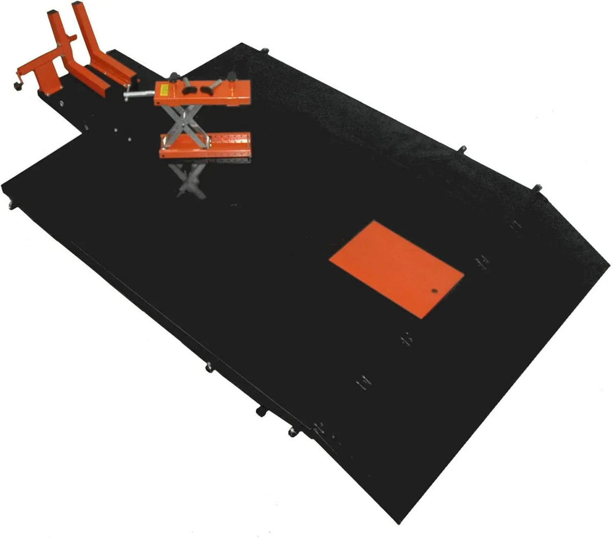2026 MT1500X 1500LB Air-Operated Motorcycle & ATV Lift Table 48" Wide with Side Extensions, 2-Year Warranty