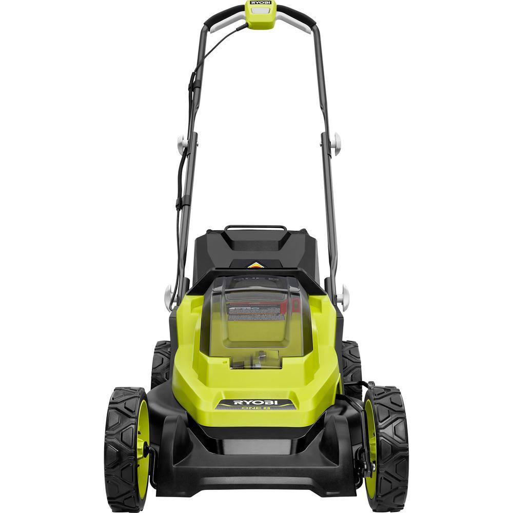 2026 ONE+ 18V 13 in. Cordless Battery Walk Behind Push Lawn Mower with 4.0 Ah Battery and Charger P1180