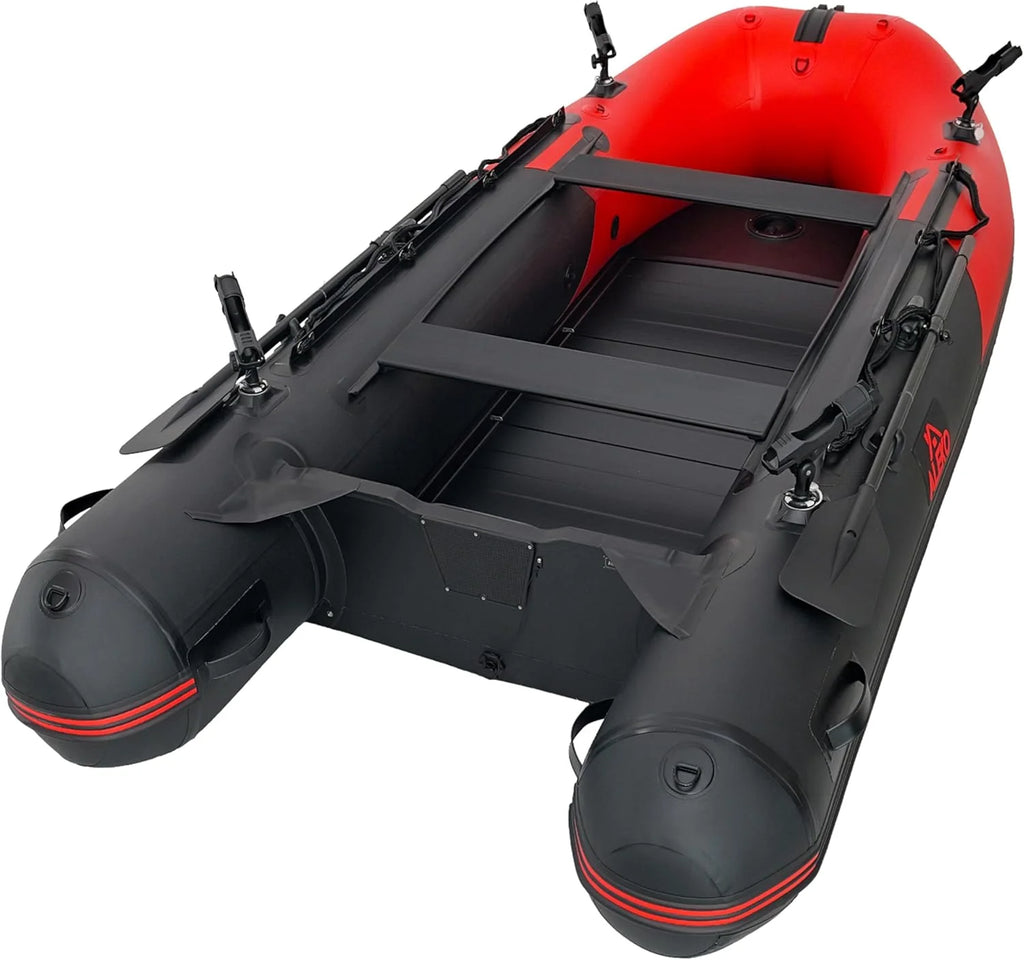 Inflatable Boat | Yacht Dinghy Tender Raft | Multi Person Fishing Boat | Aluminum Floor Oars | Fishing Rod Holders | Heavy-Duty PVC | 2026 Model |