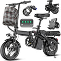 2026 NewElectric bicycle for adults and teenagers, foldable e-bike for commuters and city use, foldable e-bike motor 48V 24MPH