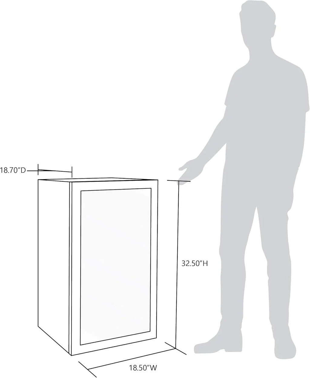 2026 Beverage Refrigerator Cooler | 126 Cans Free Standing with Right Hinge Glass Door | Mini Fridge Beverage Organizer Perfect For Beer, Wine, Soda, And Cooler Drinks