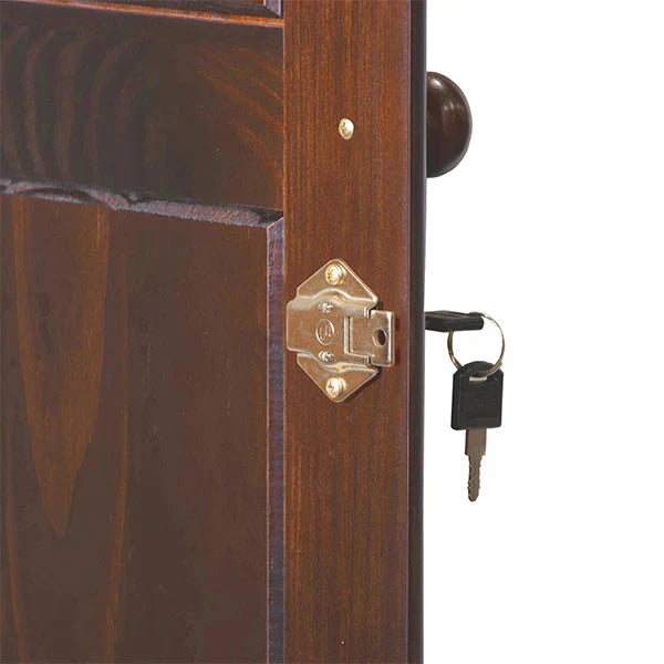 2026 100% Solid Wood Grand Wardrobe Armoire - Mocha