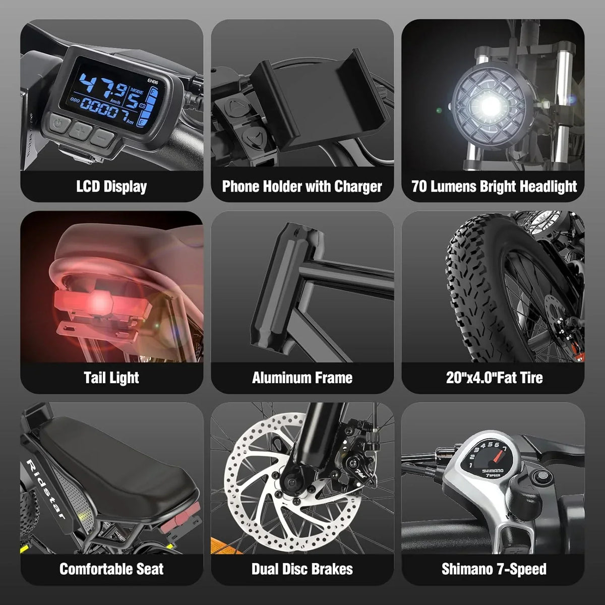 2026 2000W 52V All-Terrain Fat Tire Electric Bike for Adults, 30-180 Mile Range