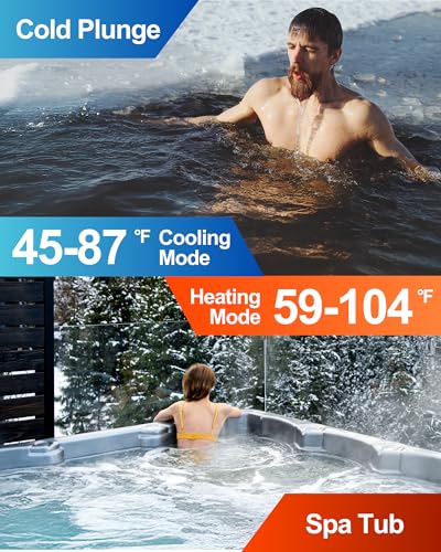 2026 27000BTU Smart Electric Pool Heater for In and Above Ground Pool up to 7,000 Gals, Pool Heat Pump with Schedule Function and Control via APP, Titanium Heat Exchanger, 120V