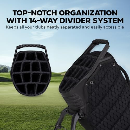Sun Mountain 2026 4.5LS 14-Way VLO Bag - Prime Organization with Our 14 Way Golf Stand Bag - Lightweight Golf Club Bag with Full-Length Pockets and Adjustable Straps for Enhanced Carry