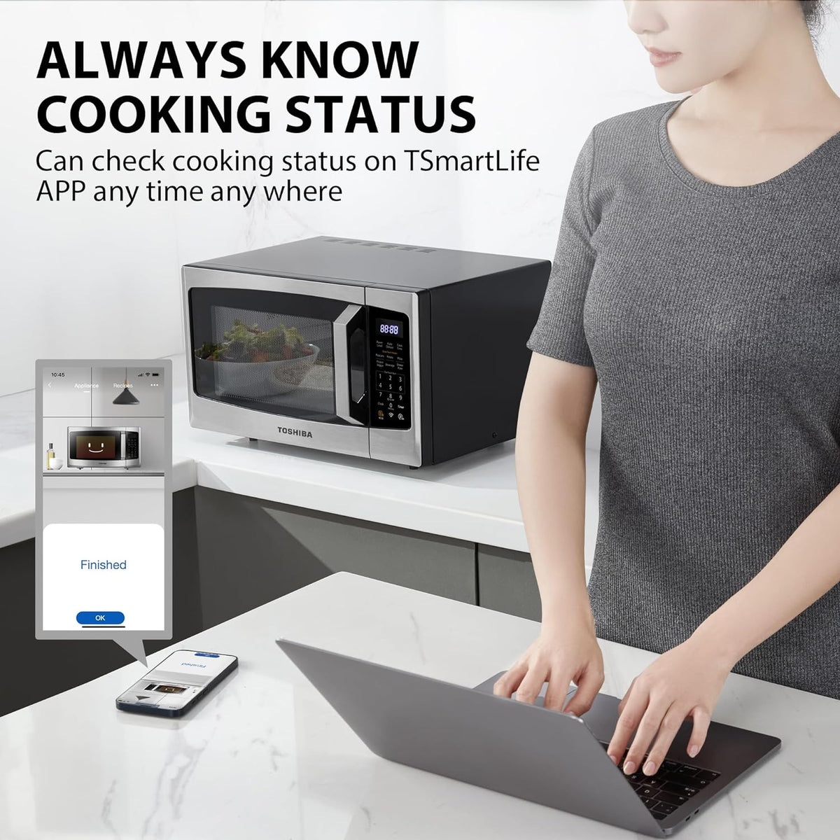 2026 4-in-1 ML-EC42P(SS) Countertop Microwave Oven, Smart Sensor, Convection, Air Fryer Combo, Mute Function, Position Memory 13.6" Turntable, 1.5 Cu Ft, 1000W, Silver