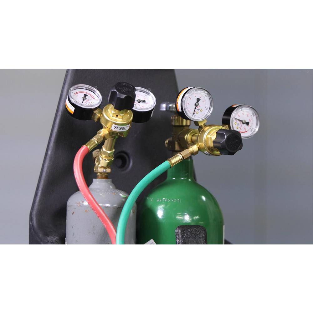2026 Lincoln Electric Port-A-Torch Kit with Oxygen and Acetylene Tanks for Cutting Welding and Brazing KH990