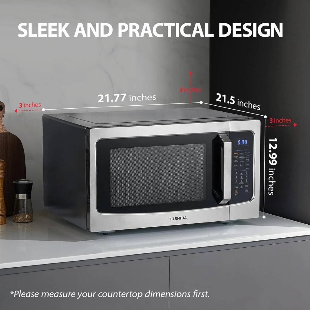 2026 4-in-1 ML-EC42P(SS) Countertop Microwave Oven, Smart Sensor, Convection, Air Fryer Combo, Mute Function, Position Memory 13.6" Turntable, 1.5 Cu Ft, 1000W, Silver
