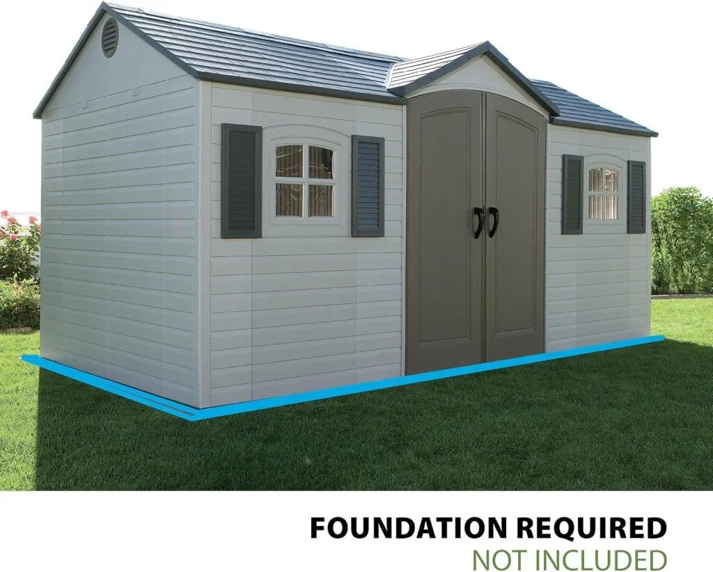 2026 6446 Outdoor Storage Shed, 8 x 15 Foot, Desert Sand
