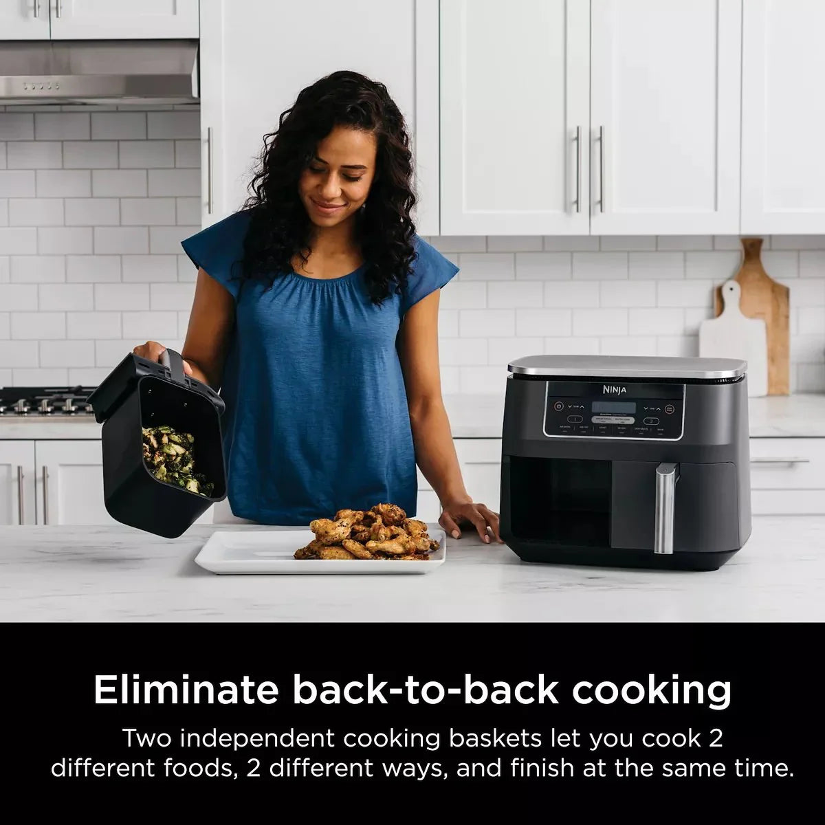 2026 Foodi 8 qt. Original Dualzone, 2-Basket Air Fryer with 6 Functions