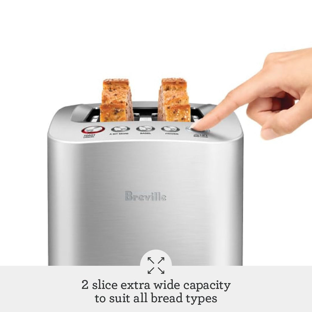 2026 Breville Die-Cast Smart Toaster, 2-Slice, Brushed Stainless Steel