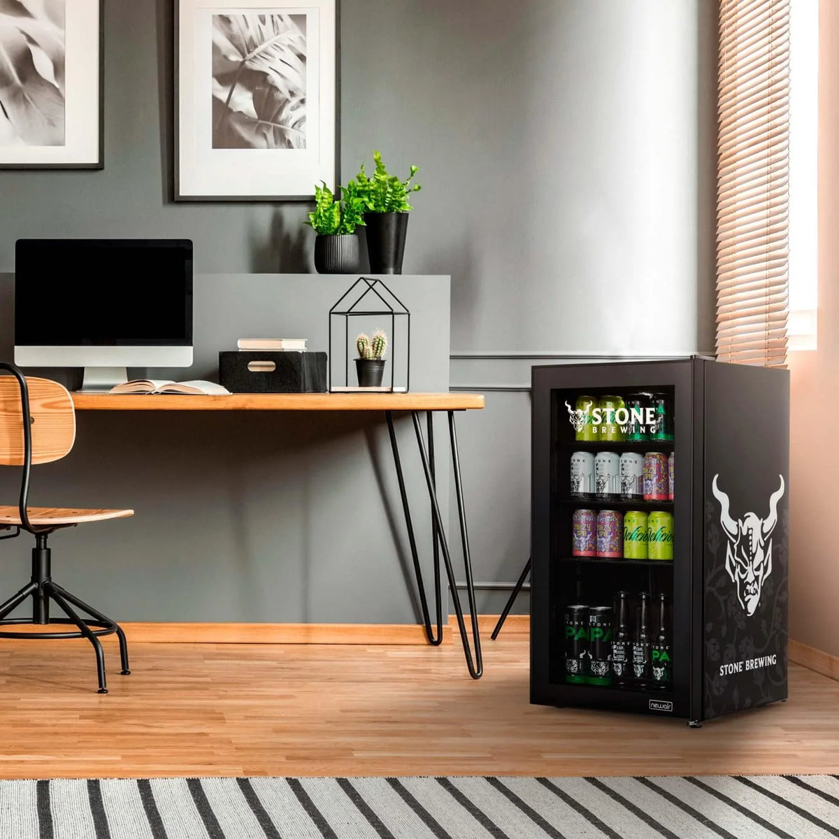 2026 Beverage Refrigerator Cooler | 126 Cans Free Standing with Right Hinge Glass Door | Mini Fridge Beverage Organizer Perfect For Beer, Wine, Soda, And Cooler Drinks