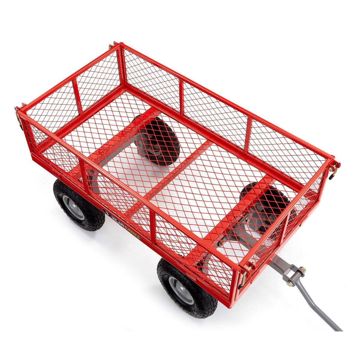 2026 Gorilla Cart 800 Pound Capacity Heavy Duty Steel Mesh Utility Wagon Cart, Red