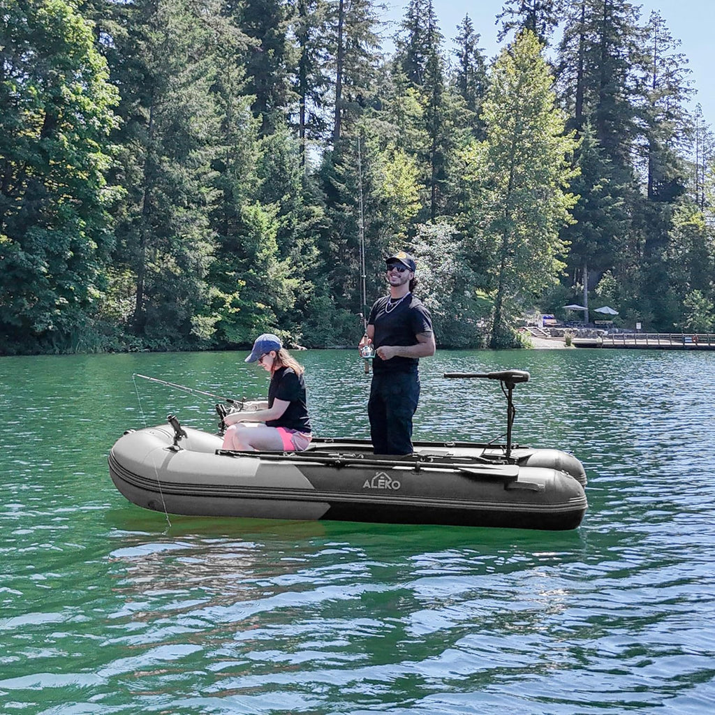 Inflatable Boat | Yacht Dinghy Tender Raft | Multi Person Fishing Boat | Aluminum Floor Oars | Fishing Rod Holders | Heavy-Duty PVC | 2026 Model |