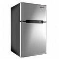 2026 NewCostway Refrigerator Small Freezer Cooler Fridge Compact 3.2 cu ft. Unit, Grey
