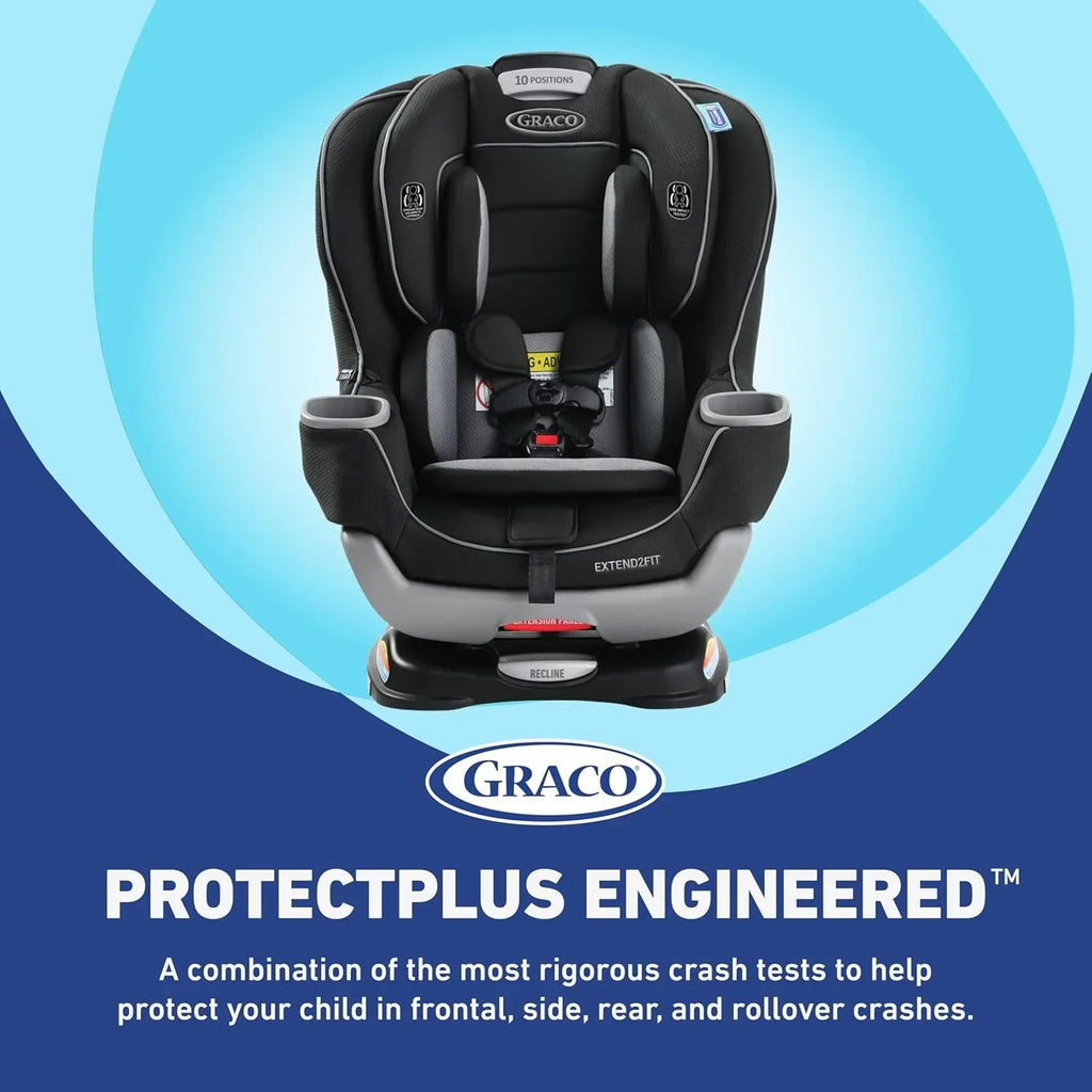 2026 Extend2Fit Convertible Baby Car Seat, Rear and Forward Facing, Adjustable Extension Panel for Extra Legroom, Gotham