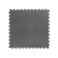 2026 Gray Raised Coin 18 in. x 18 in. x 3.1 mm Rubber Interlocking Modular Flooring Tiles, 6-Pack (13.5 sq. ft.)