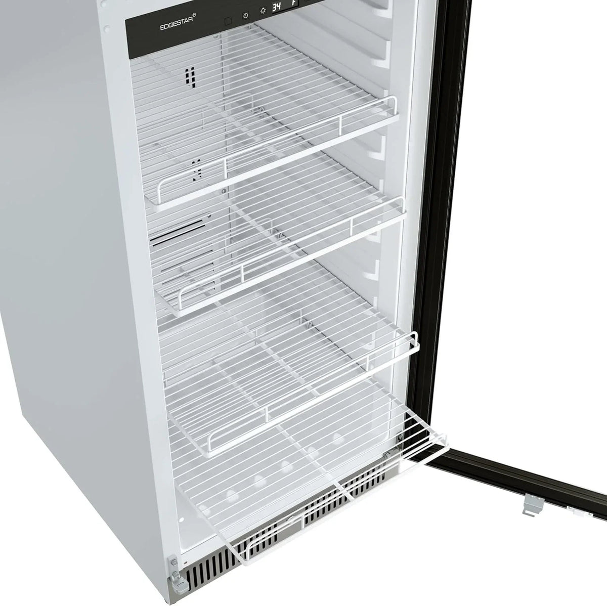 2026 VBM101 22" Wide 10.1 Cu. Ft. Commercial Beverage Merchandiser Stainless Steel, Temp Alarm, Reversible Door