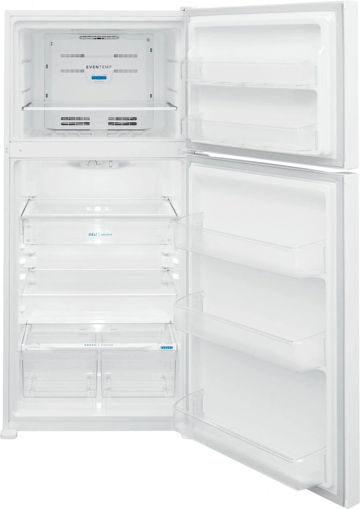 2026 20 Cu. Ft. Top Freezer Refrigerator White, EvenTemp Cooling, Spacious Interior