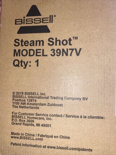 2026 Steam Shot Model 39N7V Hard Surface Steam Cleaner w/natural sanitation