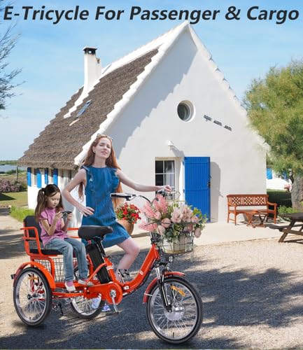 2026 Adult Electric Tricycle Adult Tricycle 3 Wheel Bikes Adults Electric Three Wheel Bike