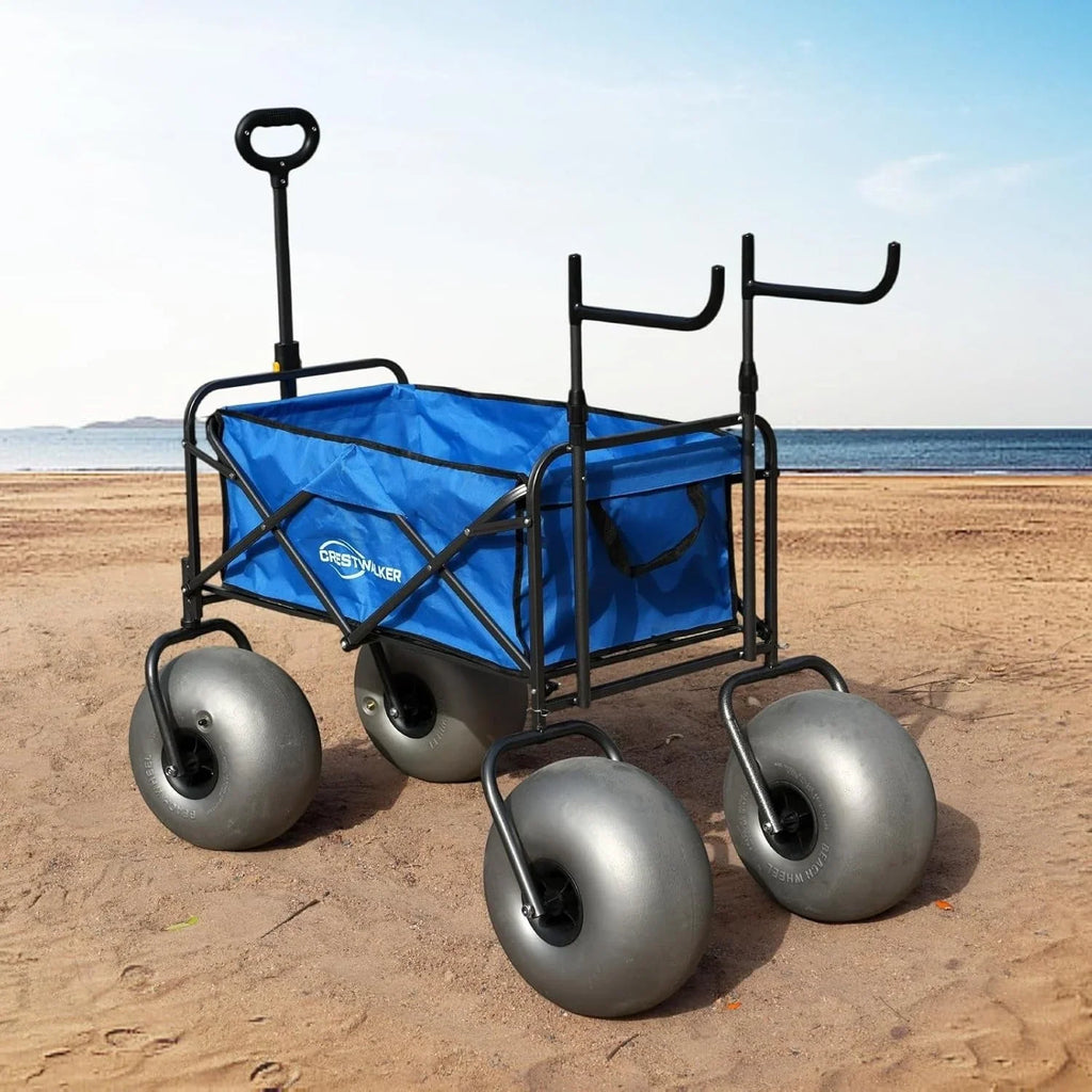 2026 NewBeach cart with 13-inch balloon wheels, chair brackets and pump included