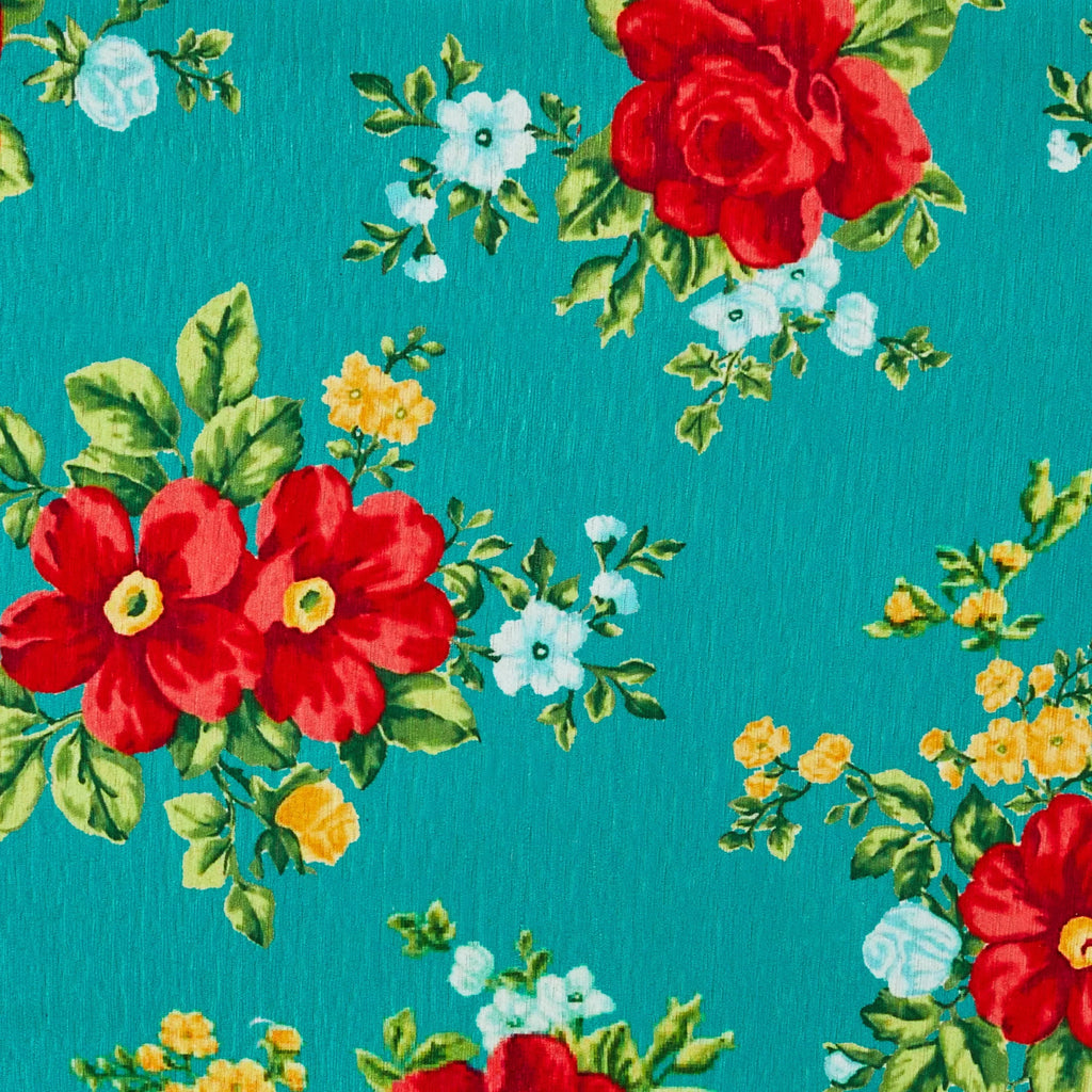 2026 NewThe Pioneer Woman Vintage Floral Low Back Fabric Accent Chair, Teal
