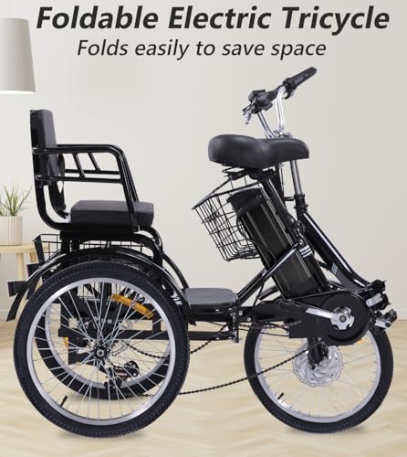 2026 Adult Electric Tricycle Adult Tricycle 3 Wheel Bikes Adults Electric Three Wheel Bike