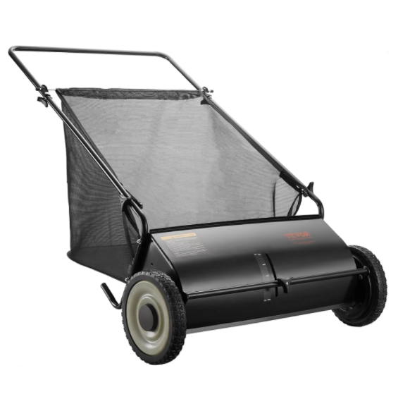 2026 Heavy Duty Steel 26 Inch Collector Push Lawn Sweeper