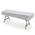 2026 NewLifetime 4-Pack Commercial Stackable Folding Table 8 Feet - White (80344)