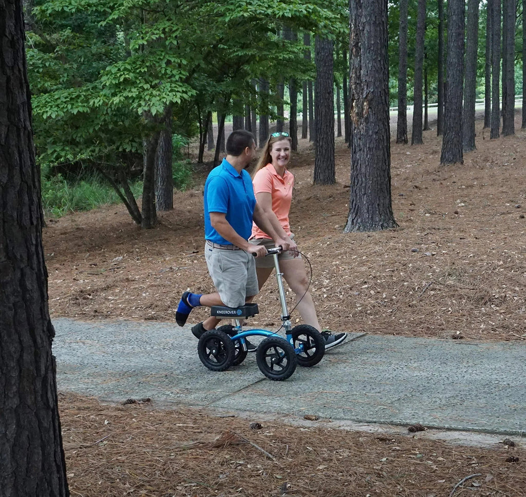 2026 New Quad All Terrain Knee Walker in Metallic Blue