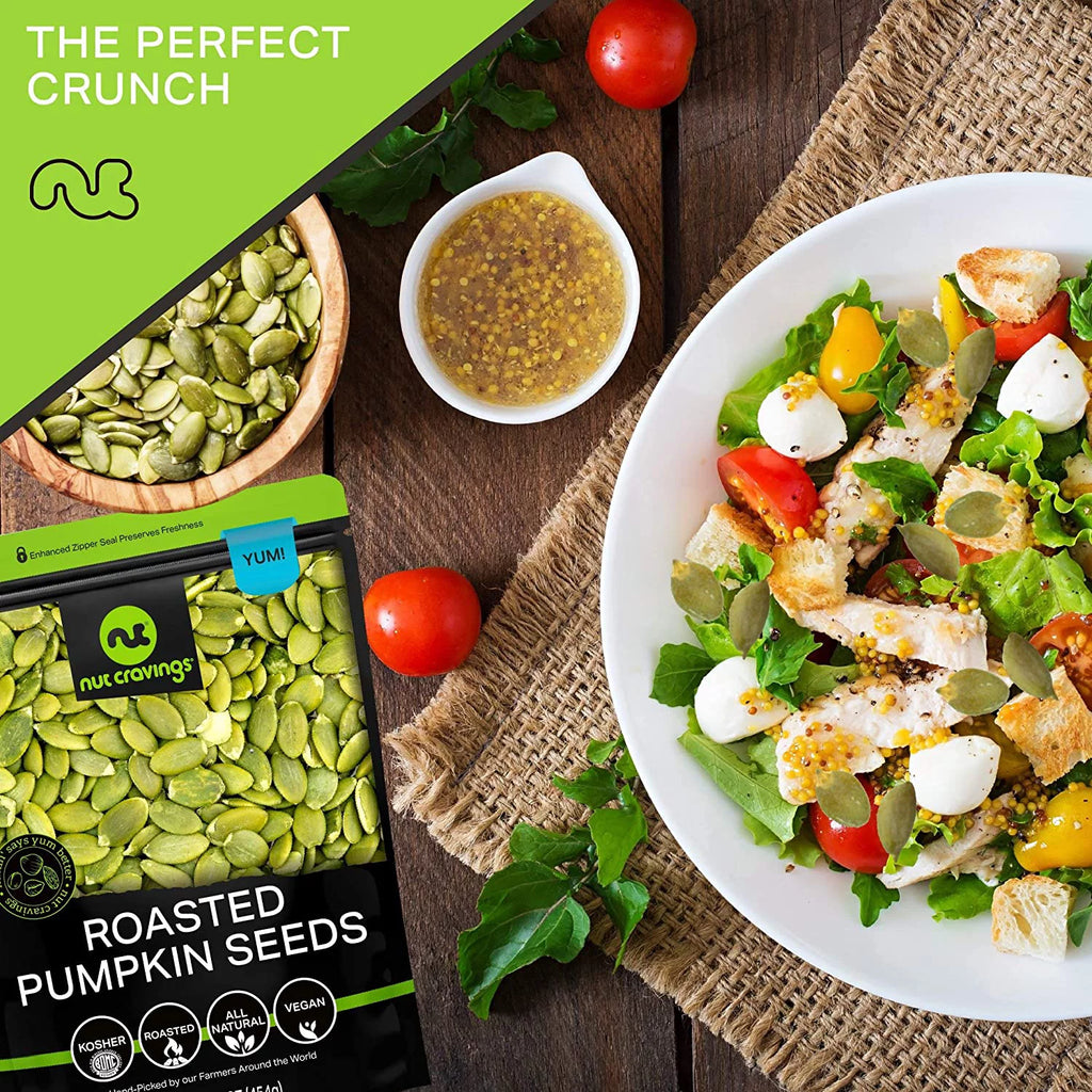 2026 Roasted & Unsalted Pumpkin Seeds, Pepitas, No Shell (3 lbs) by Nut Cravings