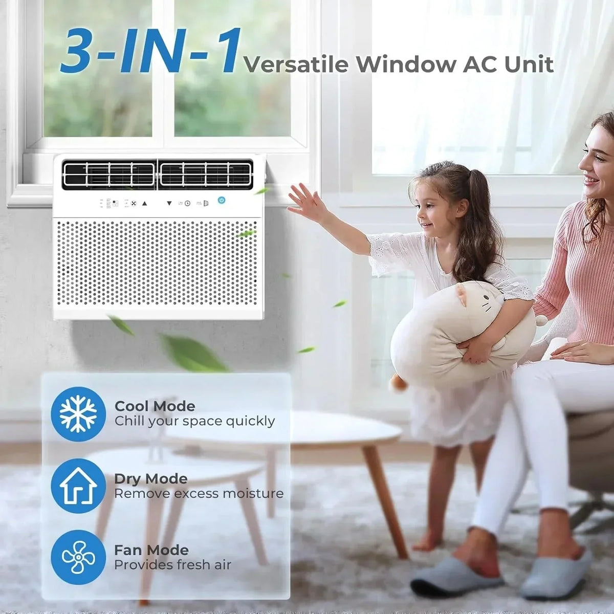 2026 NewAntarctic Star U-shaped window air conditioner 12000 BTU Ultra-quiet window air conditioner Cools