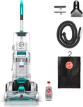 2026 NewHoover SmartWash+ Automatic Carpet Cleaner for Carpets and Upholstery, Deep Cleaning Carpet Shampoo, Carpet Deodorizer and Pet Stain Remover FH52000, Turquoise