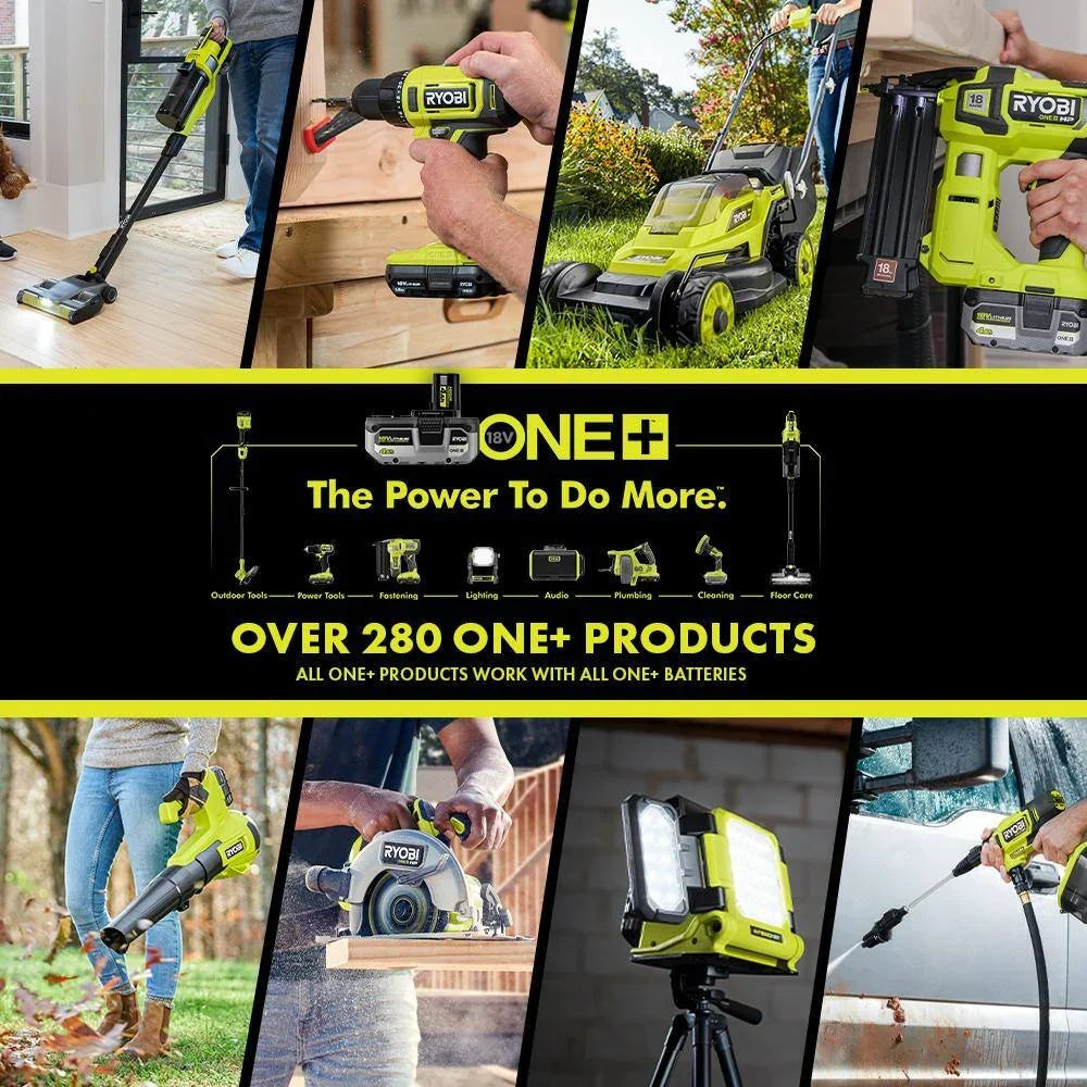 2026 NewRYOBI ONE+ 18V Cordless Tool Set with 10 Pieces, 3 Batteries and Charger (Model Year 2025) PCK750KN