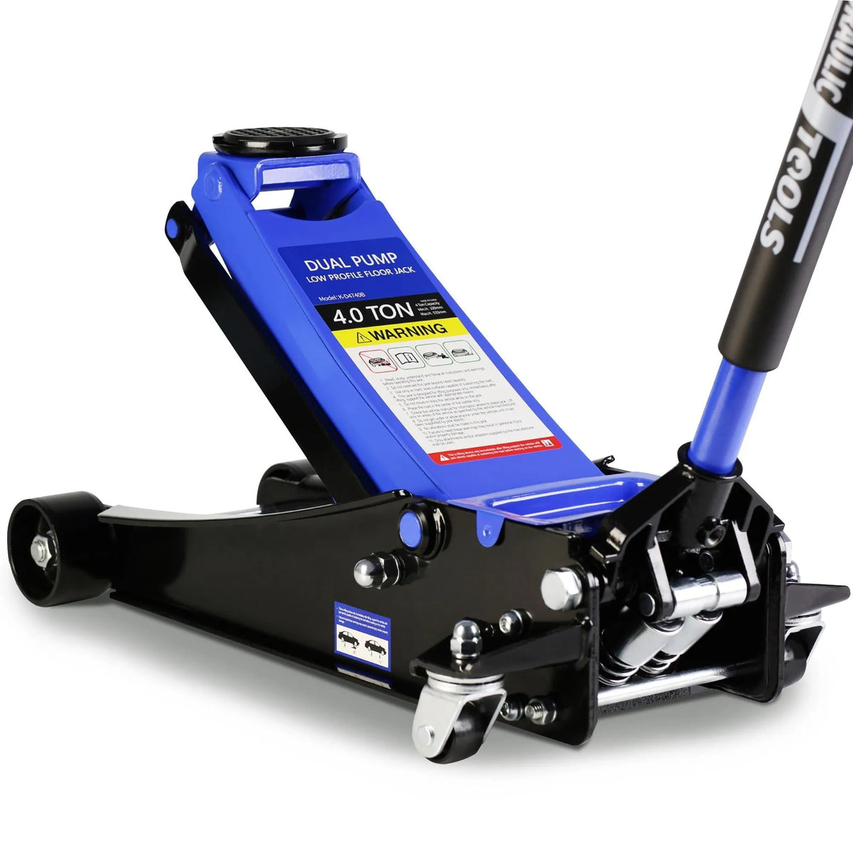 2026 4-Ton Floor Jack, Low Profile Car Jack, Heavy-Duty Trolley Jack Car Lift with Dual Pump Pistons, Lifting Range 4"-21", 8000LBS