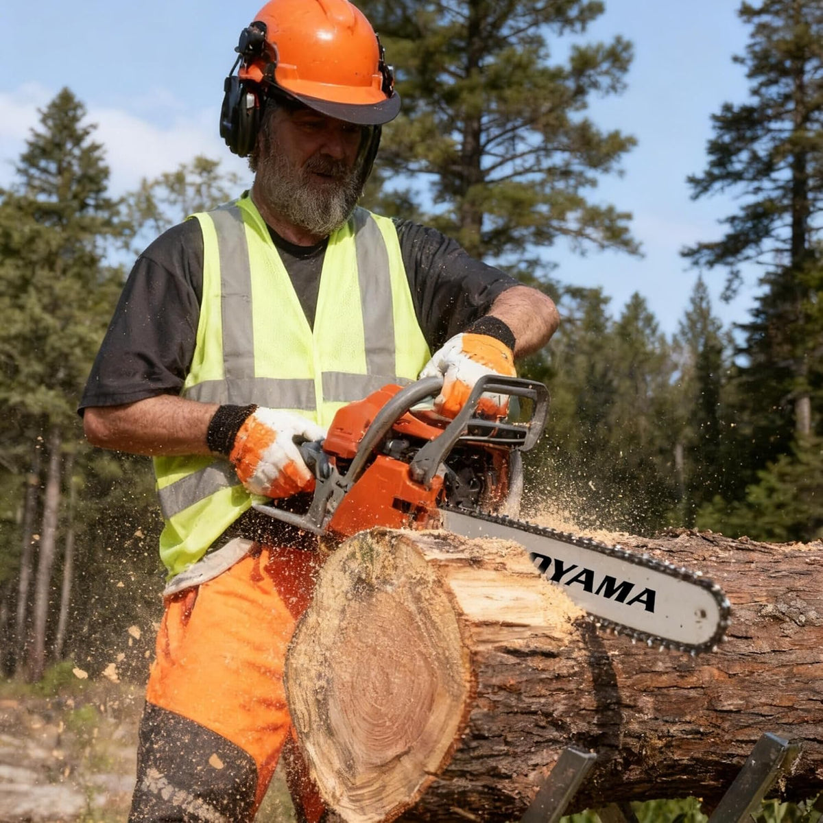 2026 68CC 2-Cycle Top Handle Gas Powered Chainsaw 24 Inch 20 Inch Petrol Handheld Cordless Chain Saw for Tree Wood Cutting