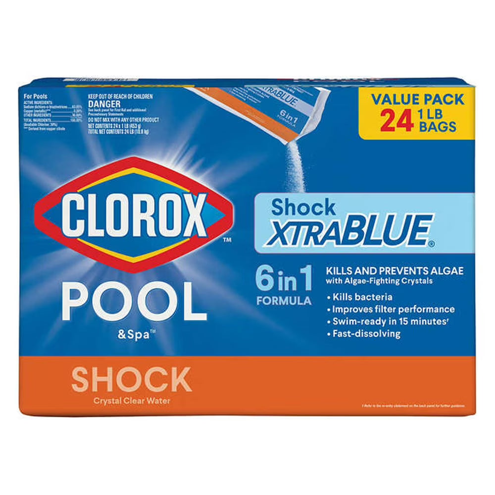 2026 NewClorox Pool and Spa XtraBlue Shock, 24 Pack
