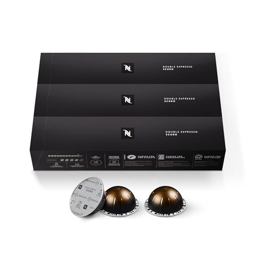 2026 Nespresso Capsules Vertuo, Double Espresso Dolce, 30-Count Espresso Pods, Brews 2.7 oz.