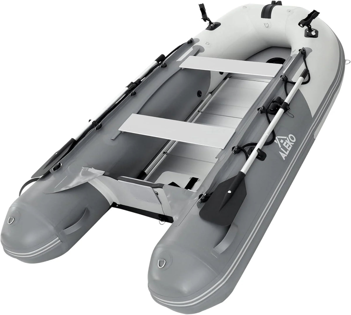 Inflatable Boat | Yacht Dinghy Tender Raft | Multi Person Fishing Boat | Aluminum Floor Oars | Fishing Rod Holders | Heavy-Duty PVC | 2026 Model |