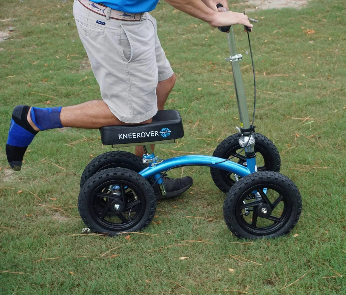 2026 New Quad All Terrain Knee Walker in Metallic Blue