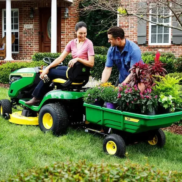 2026 S100 ride-on lawnmower, 107 cm (42 inch) cutting width C 17.5 petrol hydrostatic drive