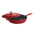 2026 Tramontina Gourmet Enameled Cast Iron Covered Skillet Gradated, Red